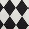 Black and Cream Harlequin Print Table Runner 14" x 72"